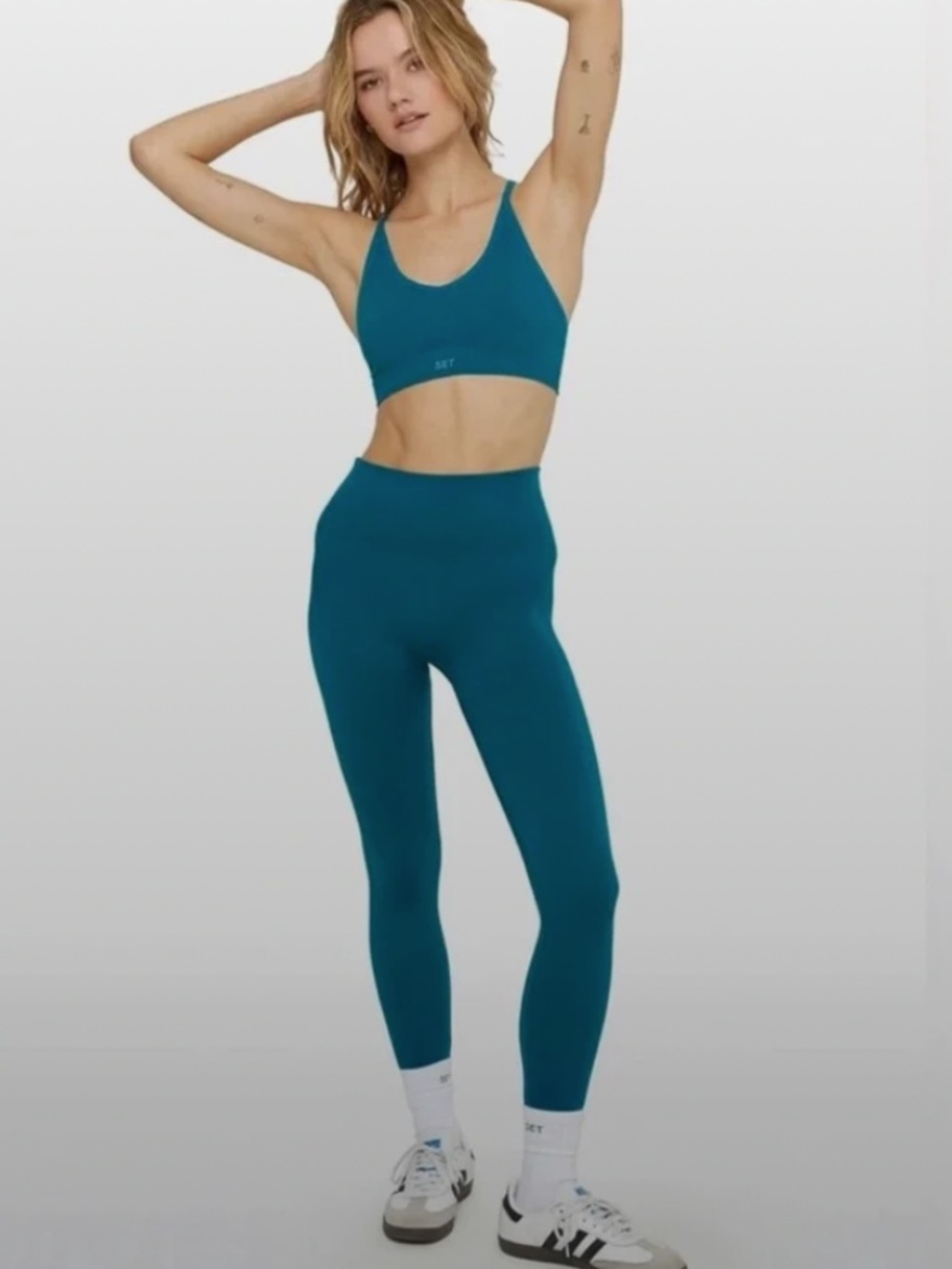 SET Active High-Waist Blue Leggings
